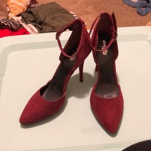 Charlotte Russe burgundy/wine heels